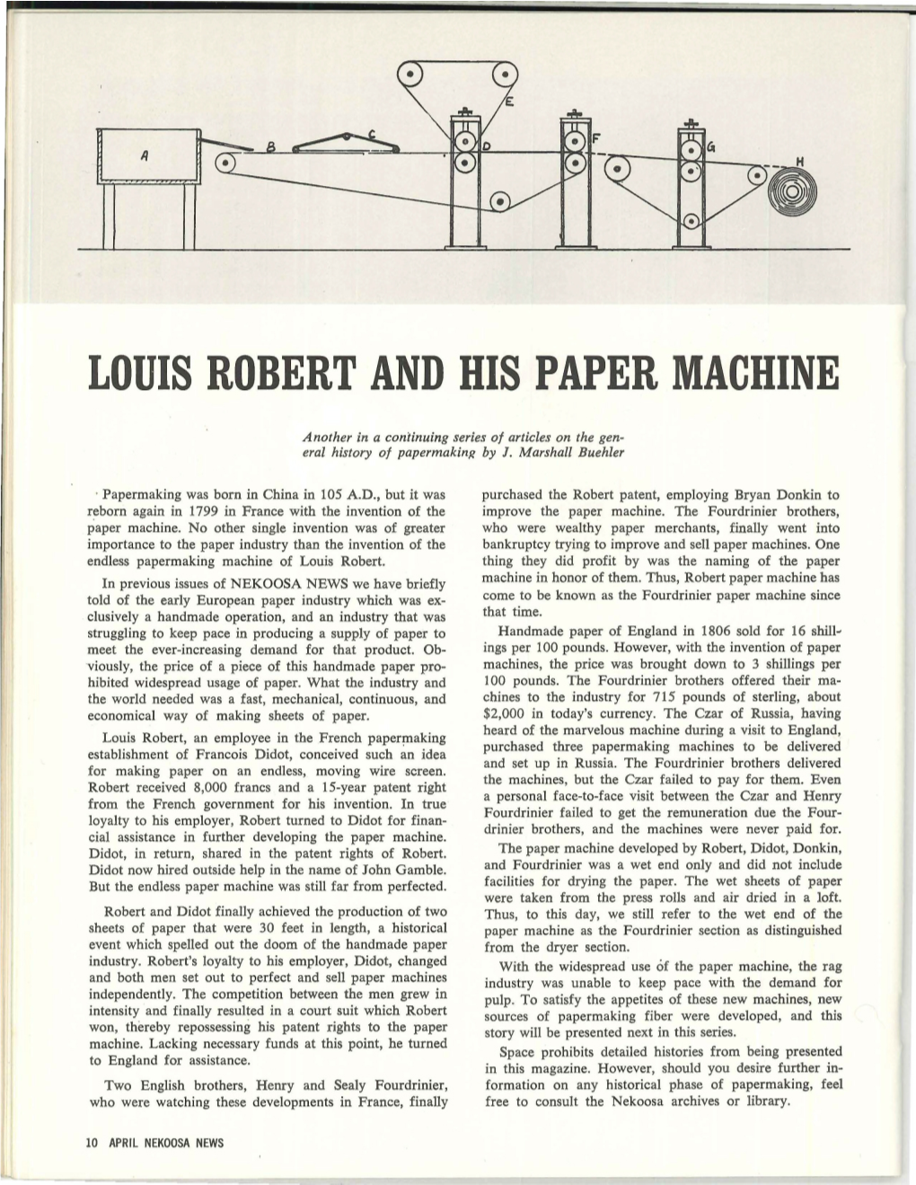 Louis Robert and His Paper Machine