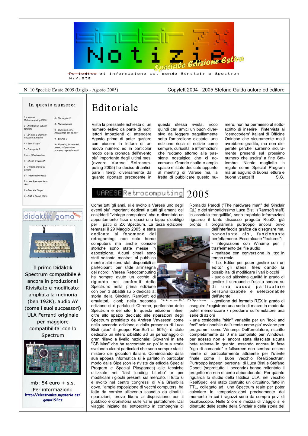 2005 Editoriale