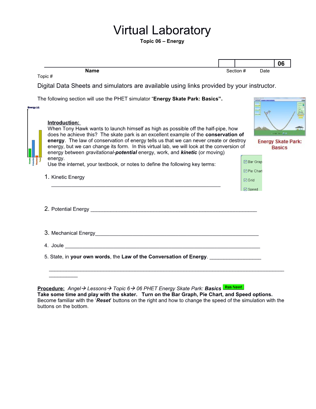 Name Section # Date Topic