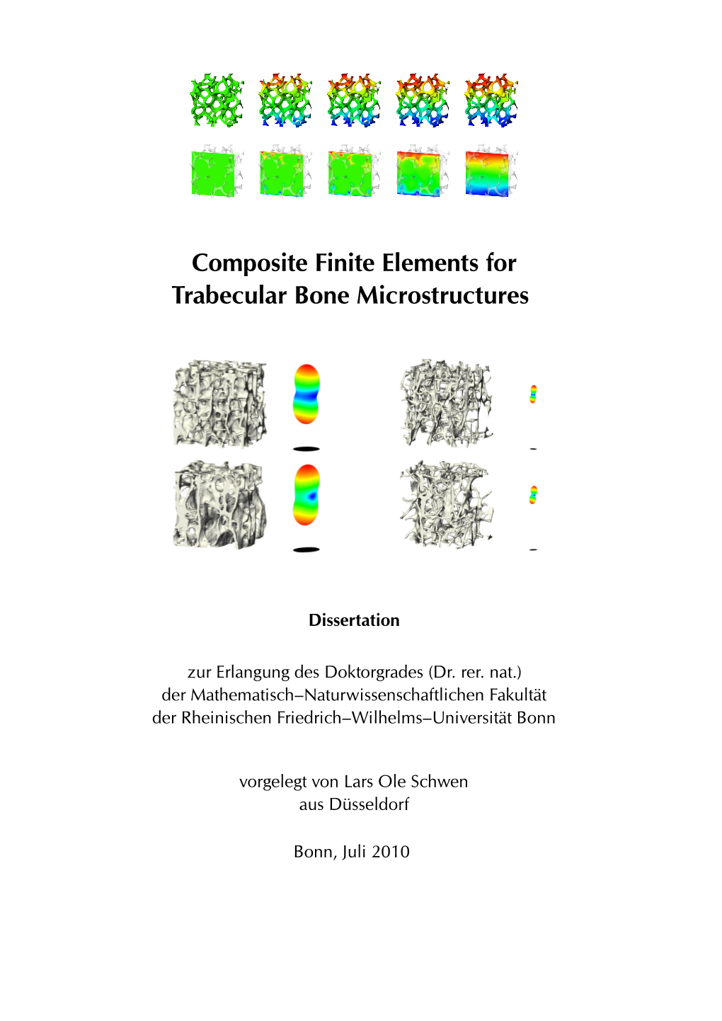 Composite Finite Elements for Trabecular Bone Microstructures