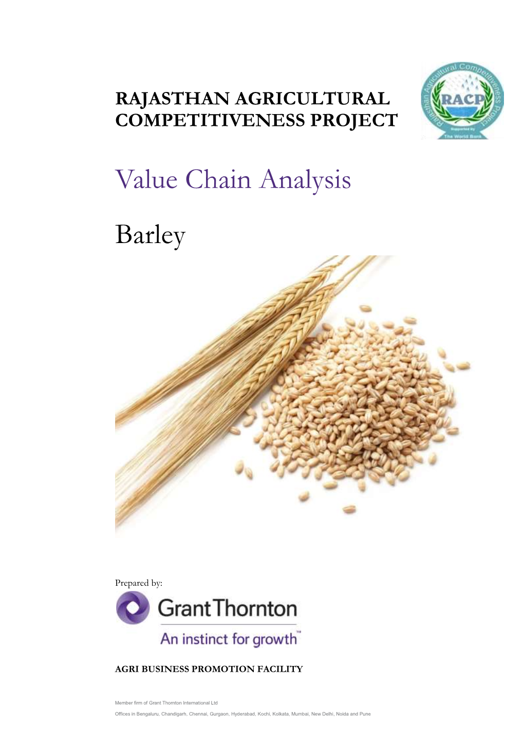 Value Chain Analysis Barley