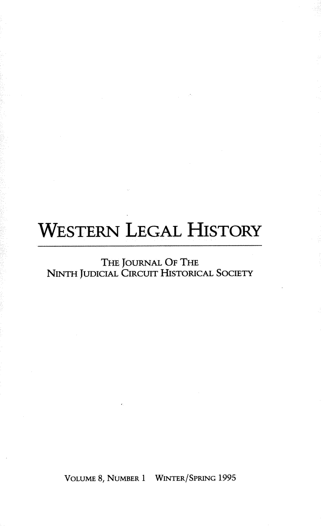 Western Legal History