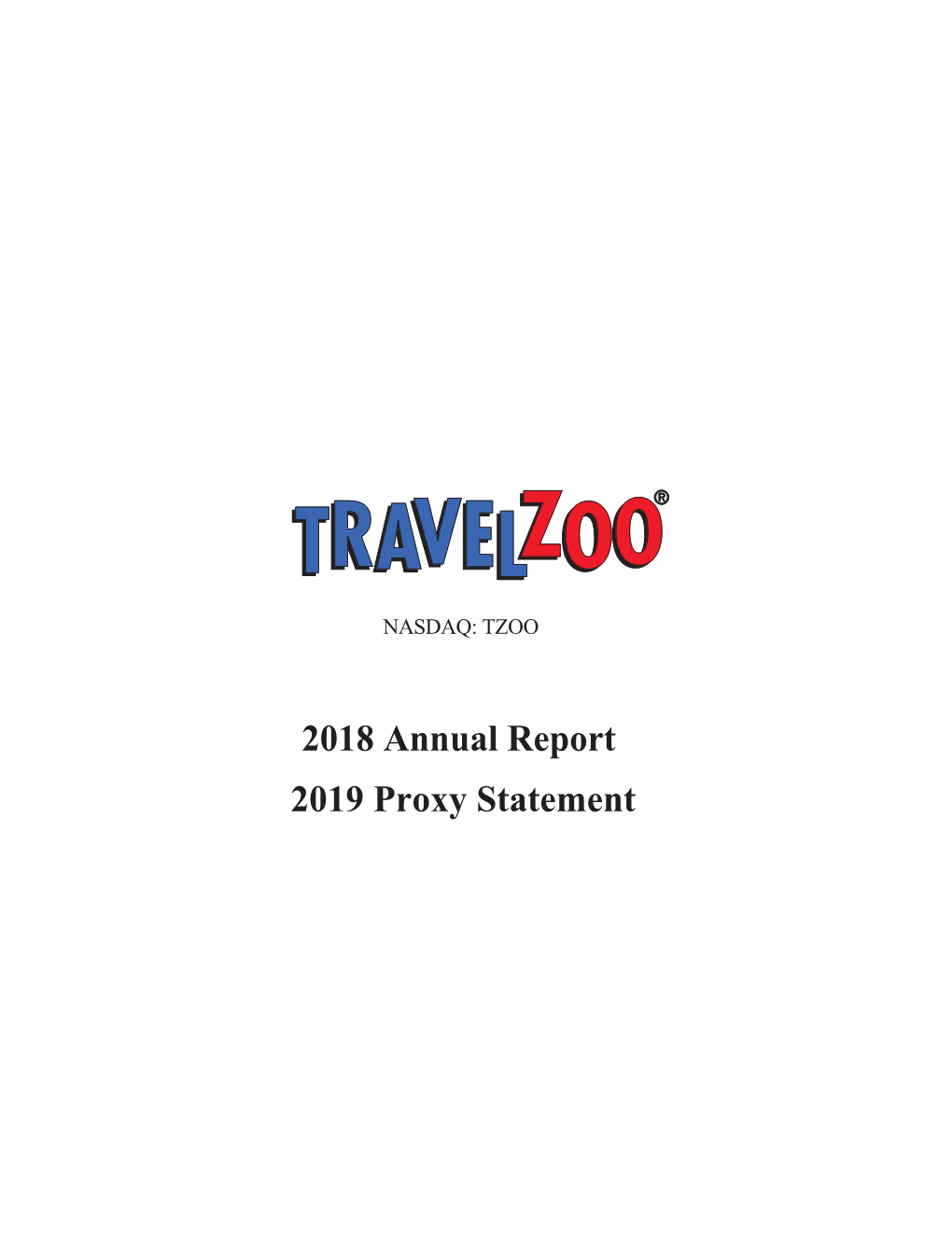 2018 Annual Report 2019 Proxy Statement