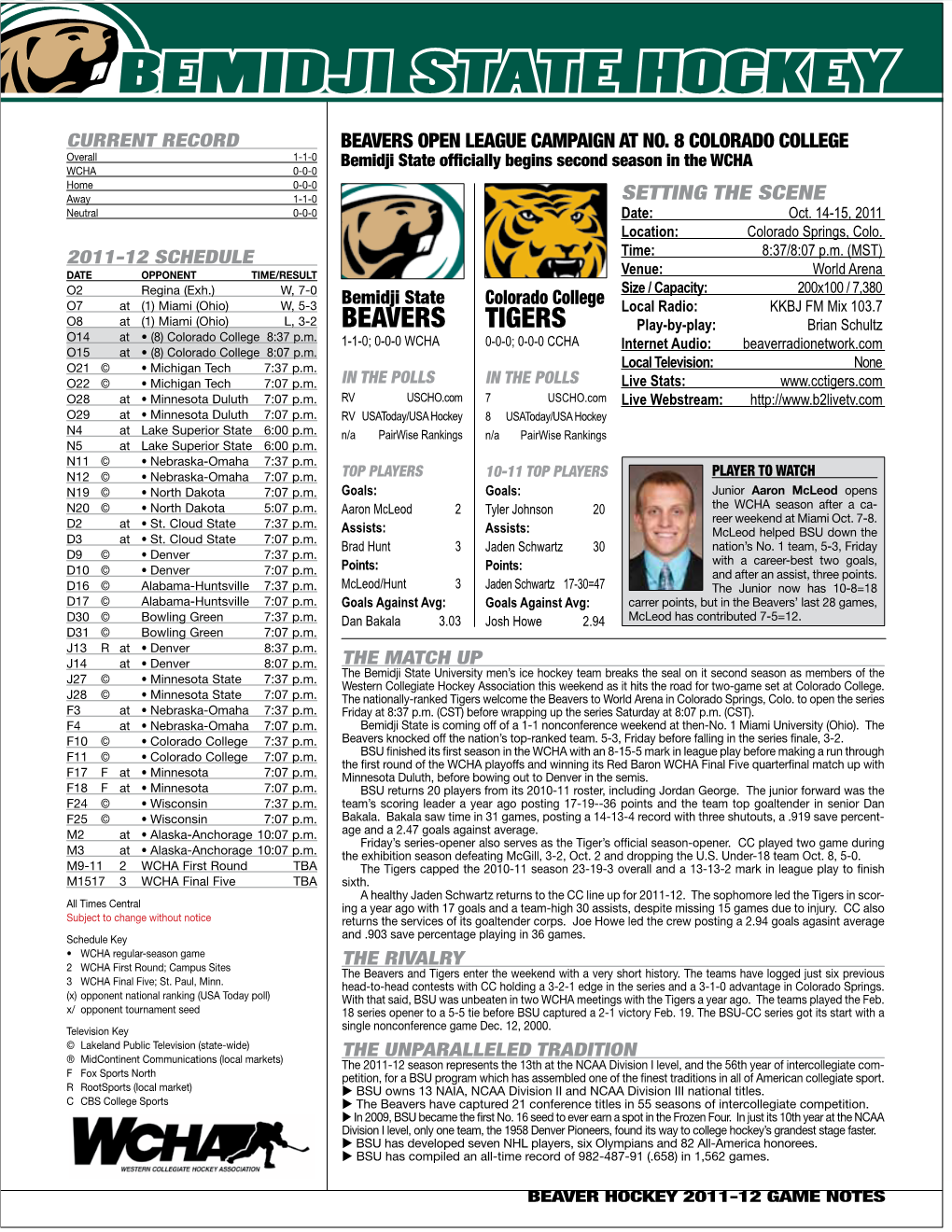 BSU's Game Notes