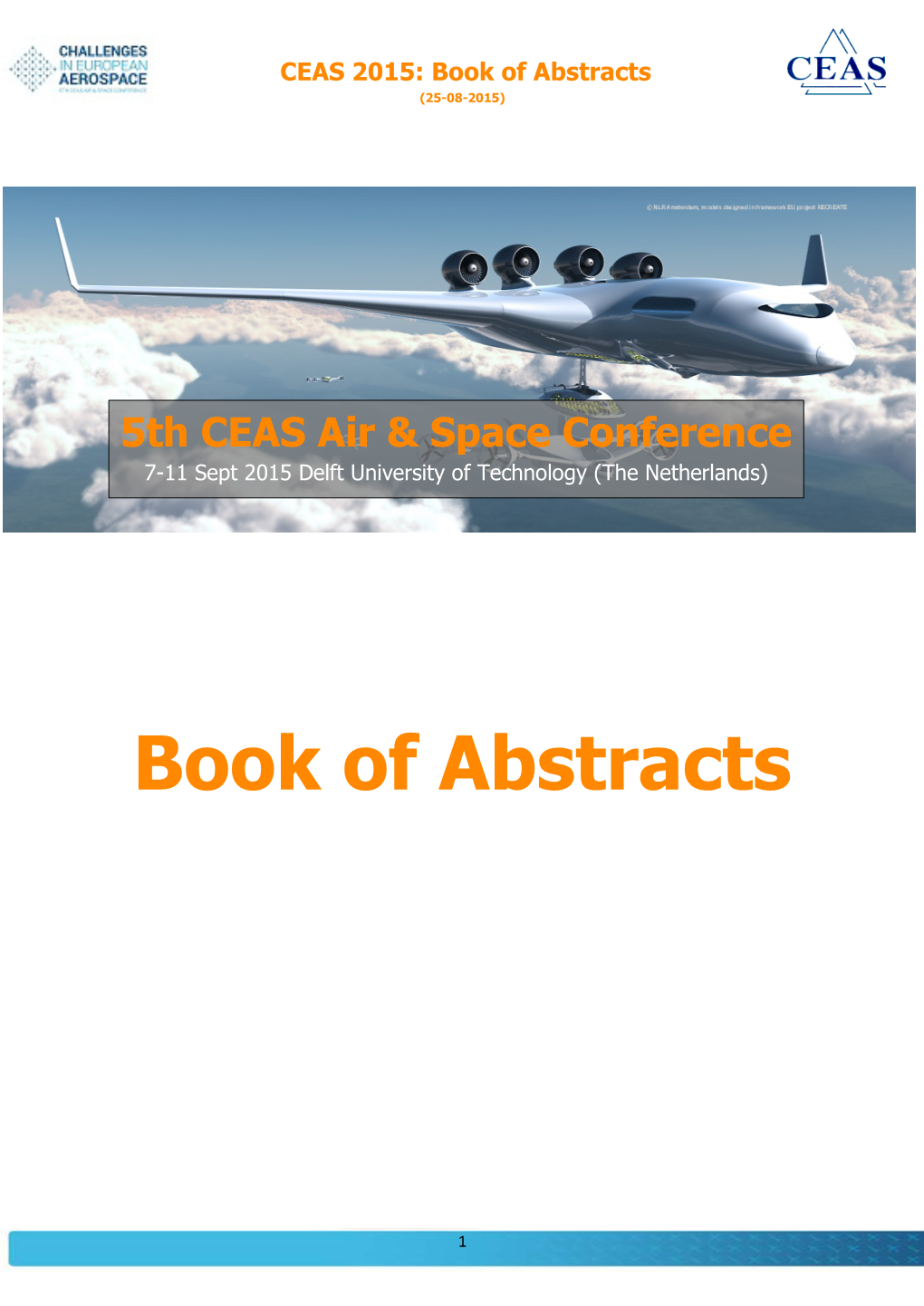 CEAS 2015: Book of Abstracts (25-08-2015)