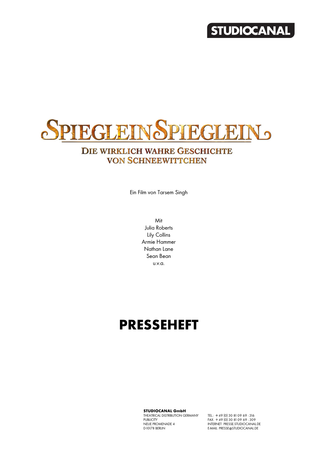 Presseheft „Spieglein Spieglein“