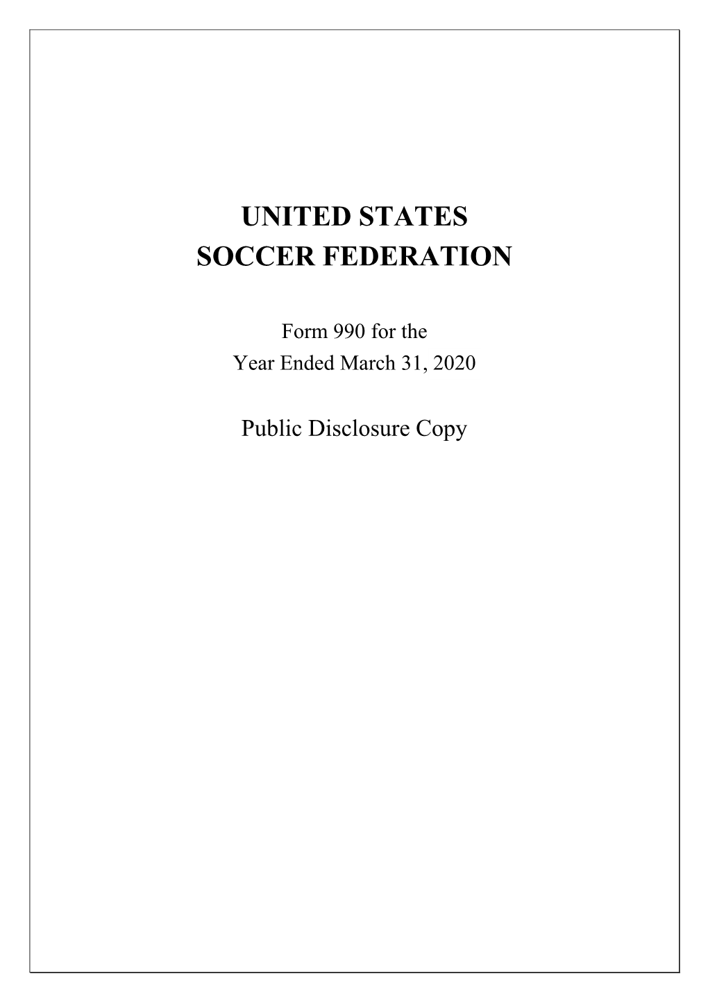 United States Soccer Federation