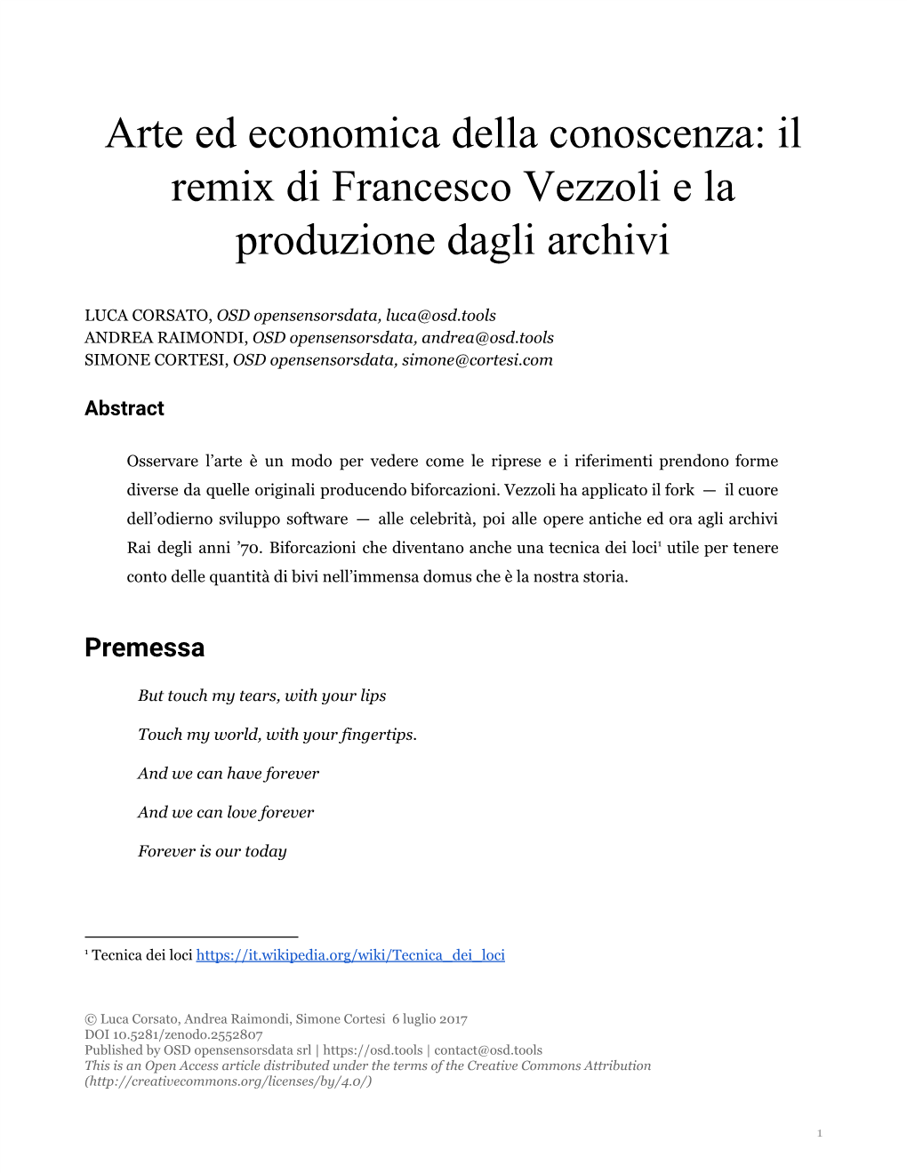 Arte Ed Economica Della Conoscenza: Il Remix Di Francesco Vezzoli E La Produzione Dagli Archivi