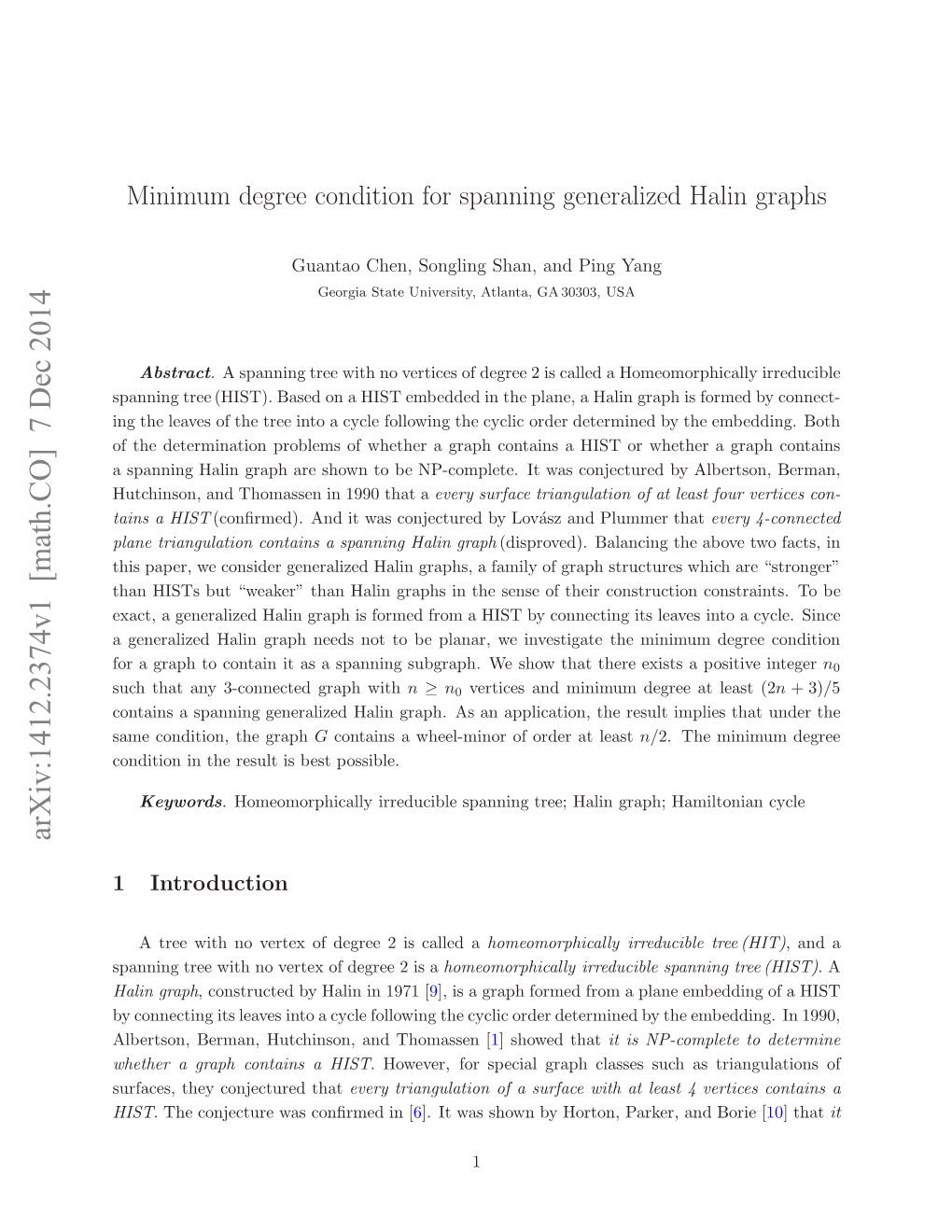 Minimum Degree Condition for Spanning Generalized Halin Graphs