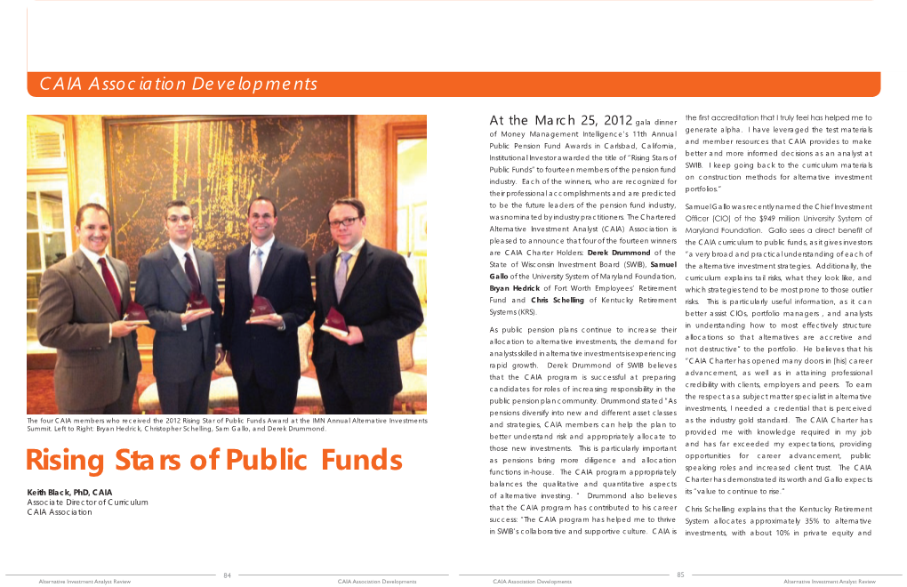 Rising Stars of Public Funds Functions In-House