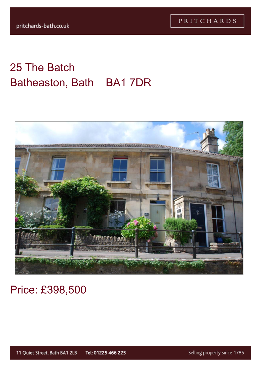 25 the Batch Batheaston, Bath BA1 7DR Price