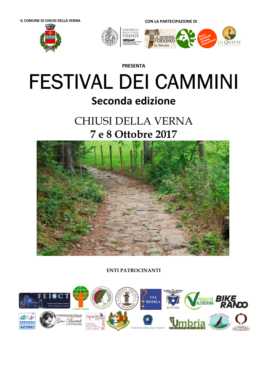 FESTIVAL DEI CAMMINI Seconda Edizione