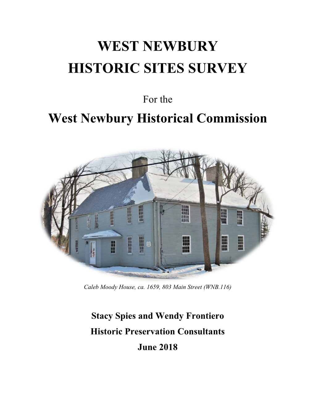 West Newbury Historic Sites Survey