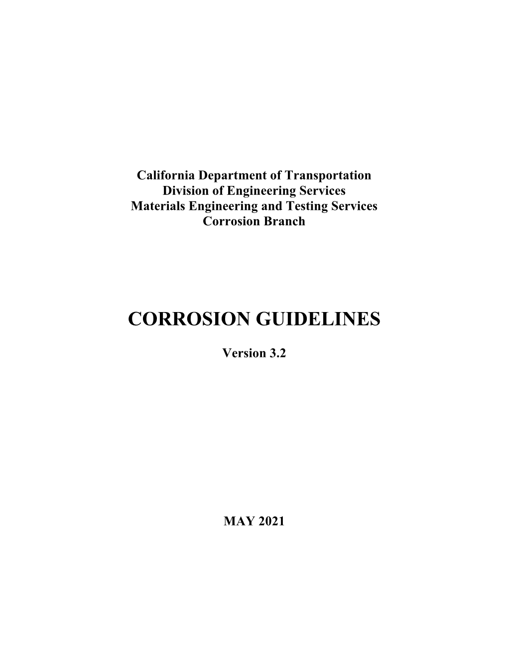 Corrosion Guidelines (PDF)