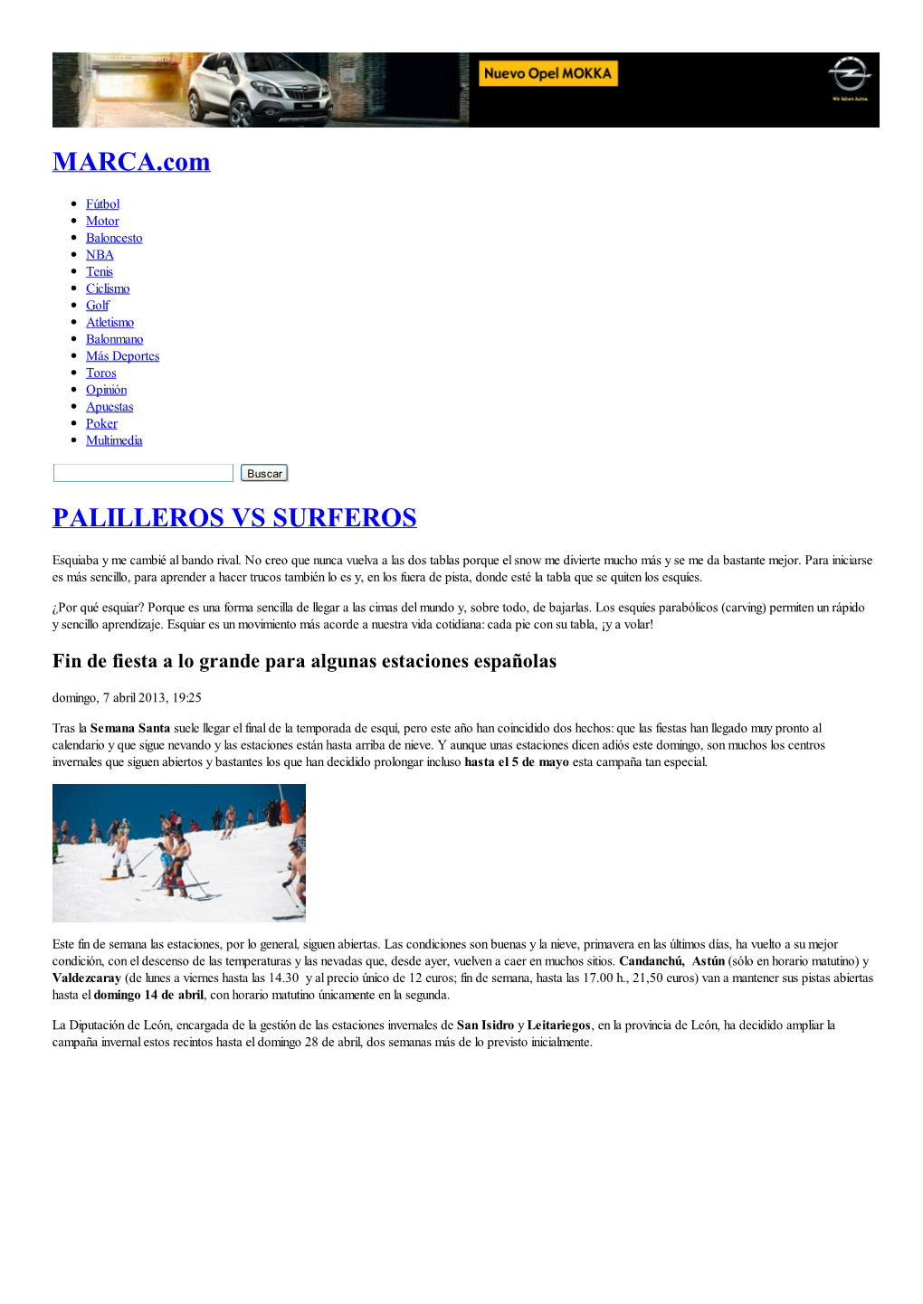 MARCA.Com PALILLEROS VS SURFEROS