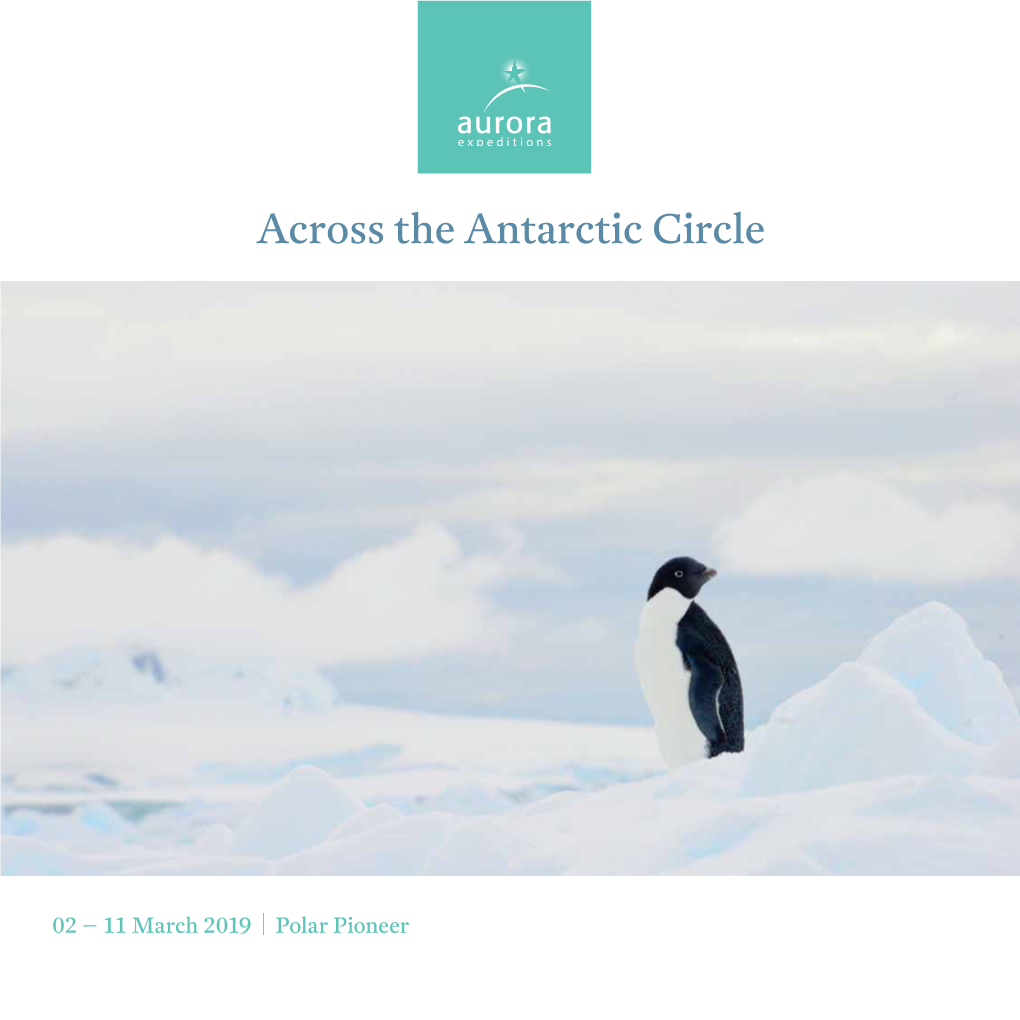 Across the Antarctic Circle