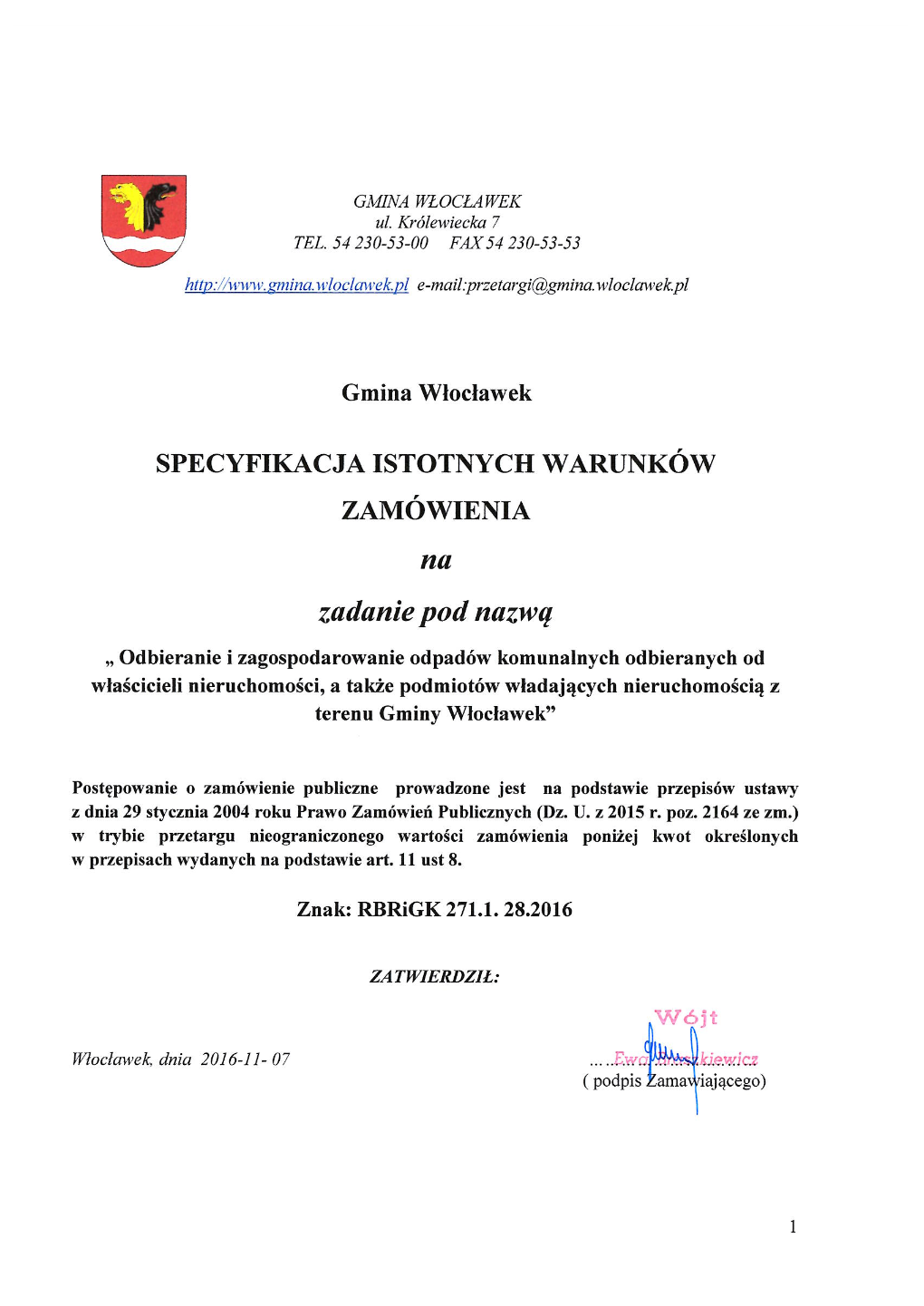 Ogłoszenie O Zamówieniu Na Zadanie Nr 9/2008