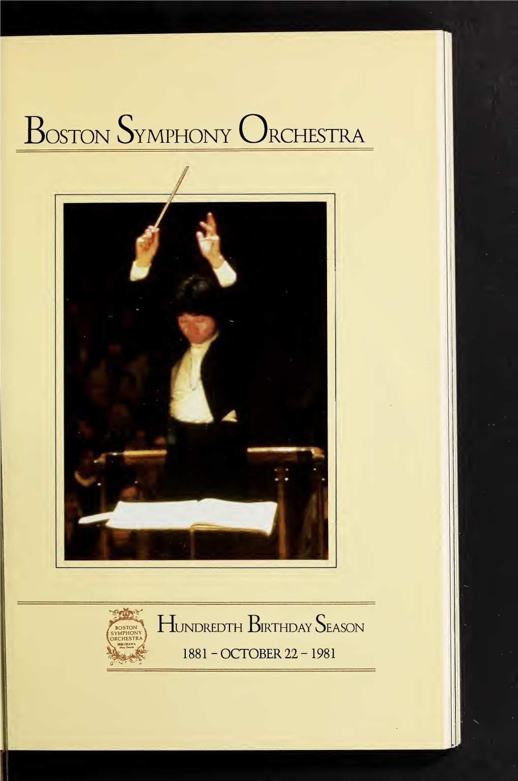 Boston Symphony Orchestra Concert Programs, Season 101, 1981-1982, Subscription