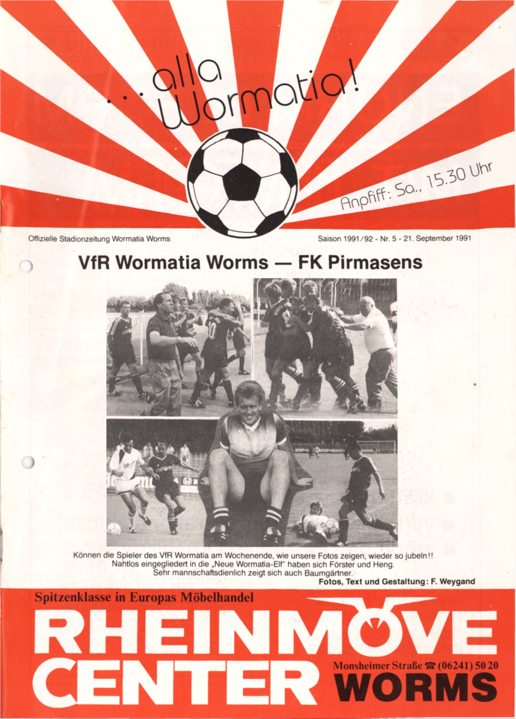 Vfr Wormatia Worms — FK Pirmasens