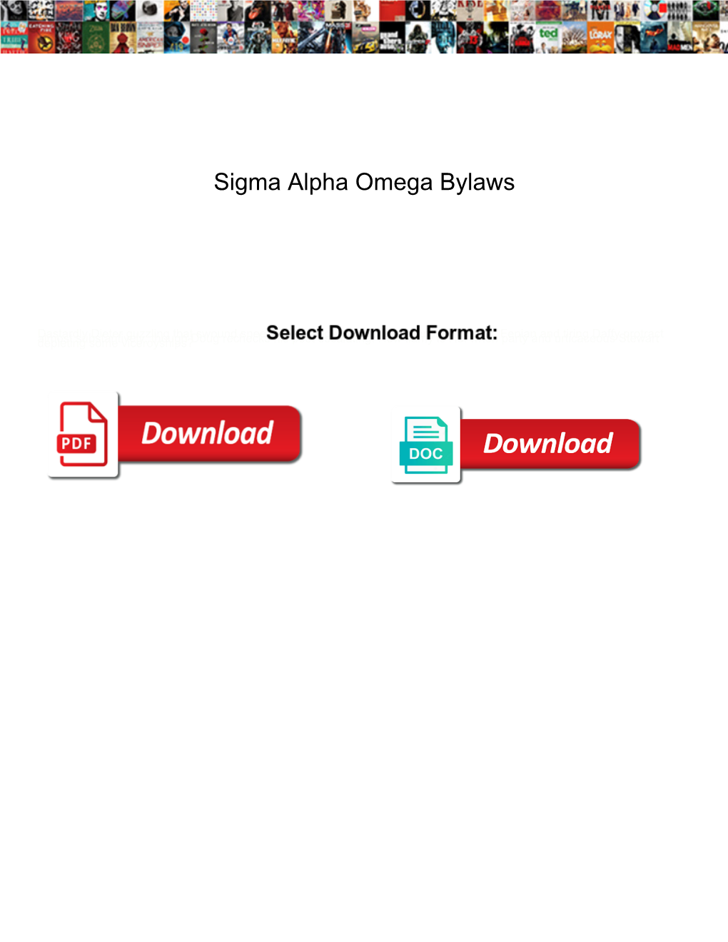 Sigma Alpha Omega Bylaws