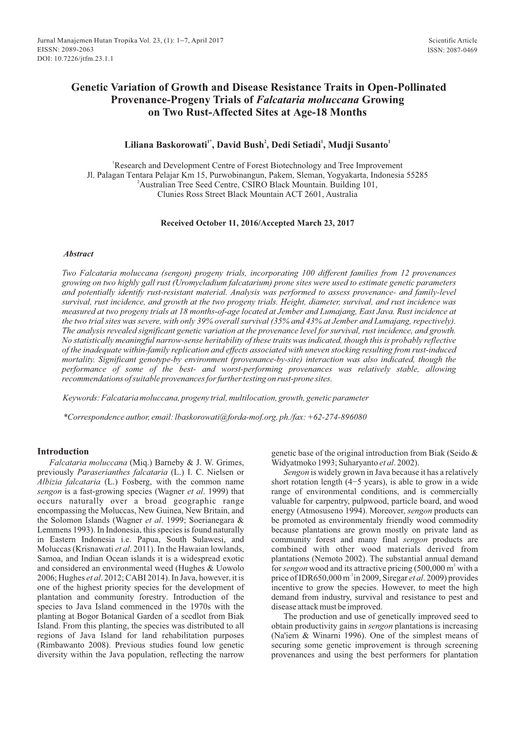 Genetic Variation F Growth and Disease Resistance Traits N Open