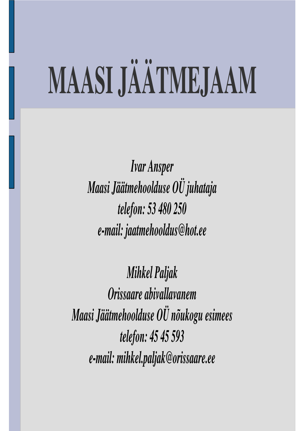 Maasi Jäätmejaam