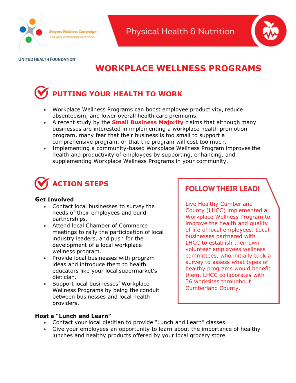 Workplace Wellness Programs
