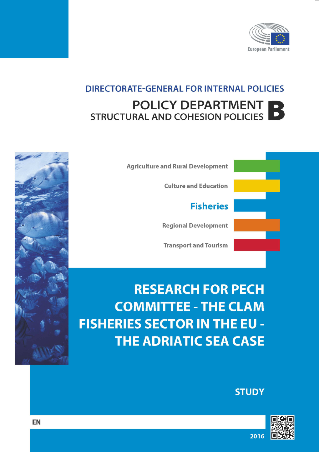The Clam Fisheries Sector in the Eu – the Adriatic Sea Case