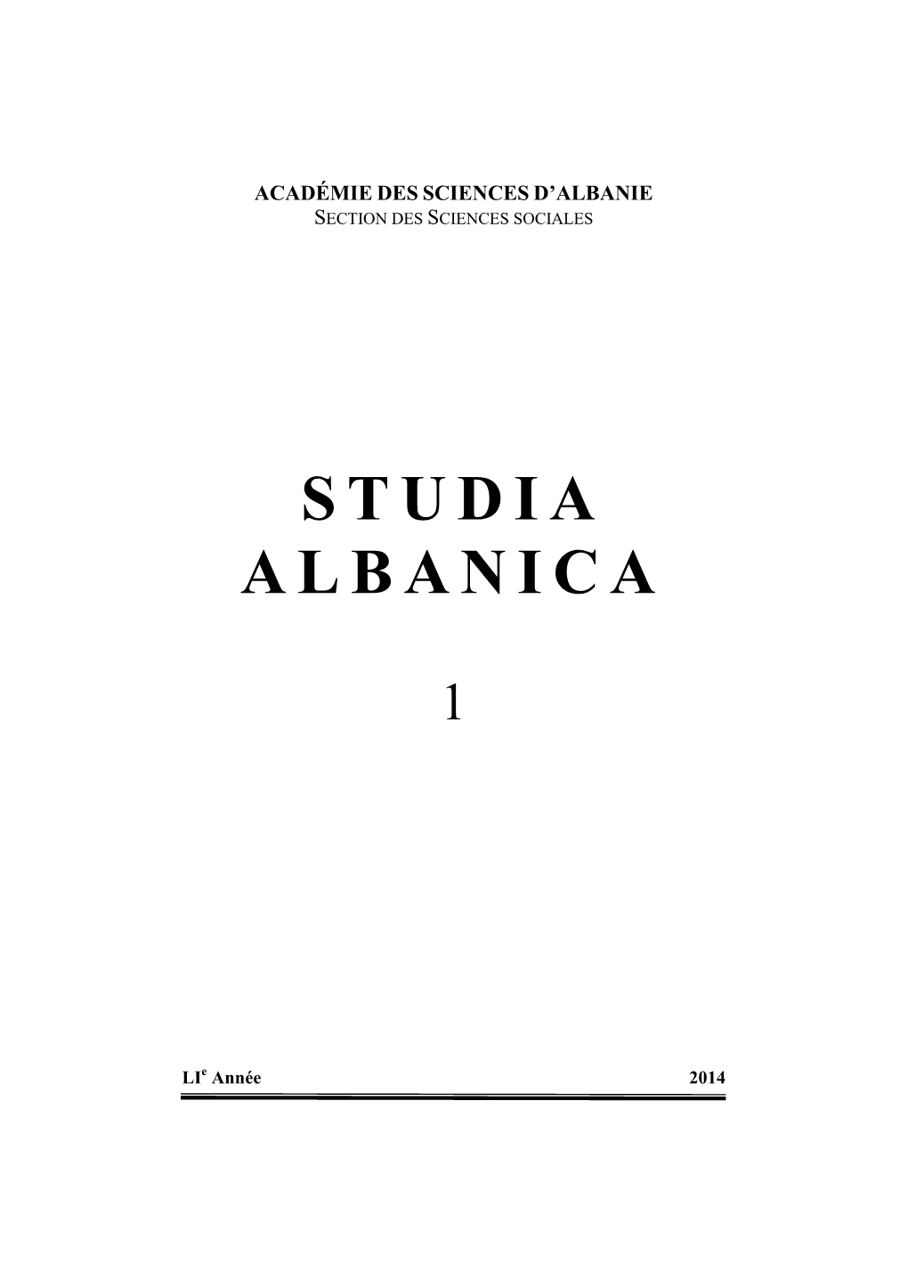 Studia Albanica