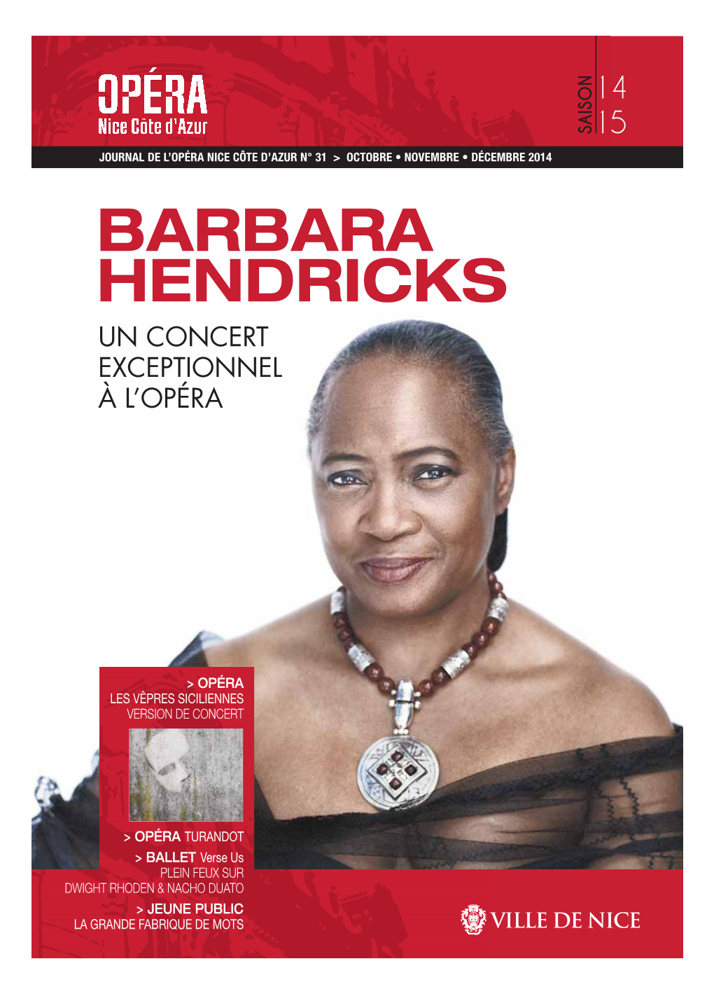 Barbara Hendricks Un Concert Exceptionnel À L’Opéra