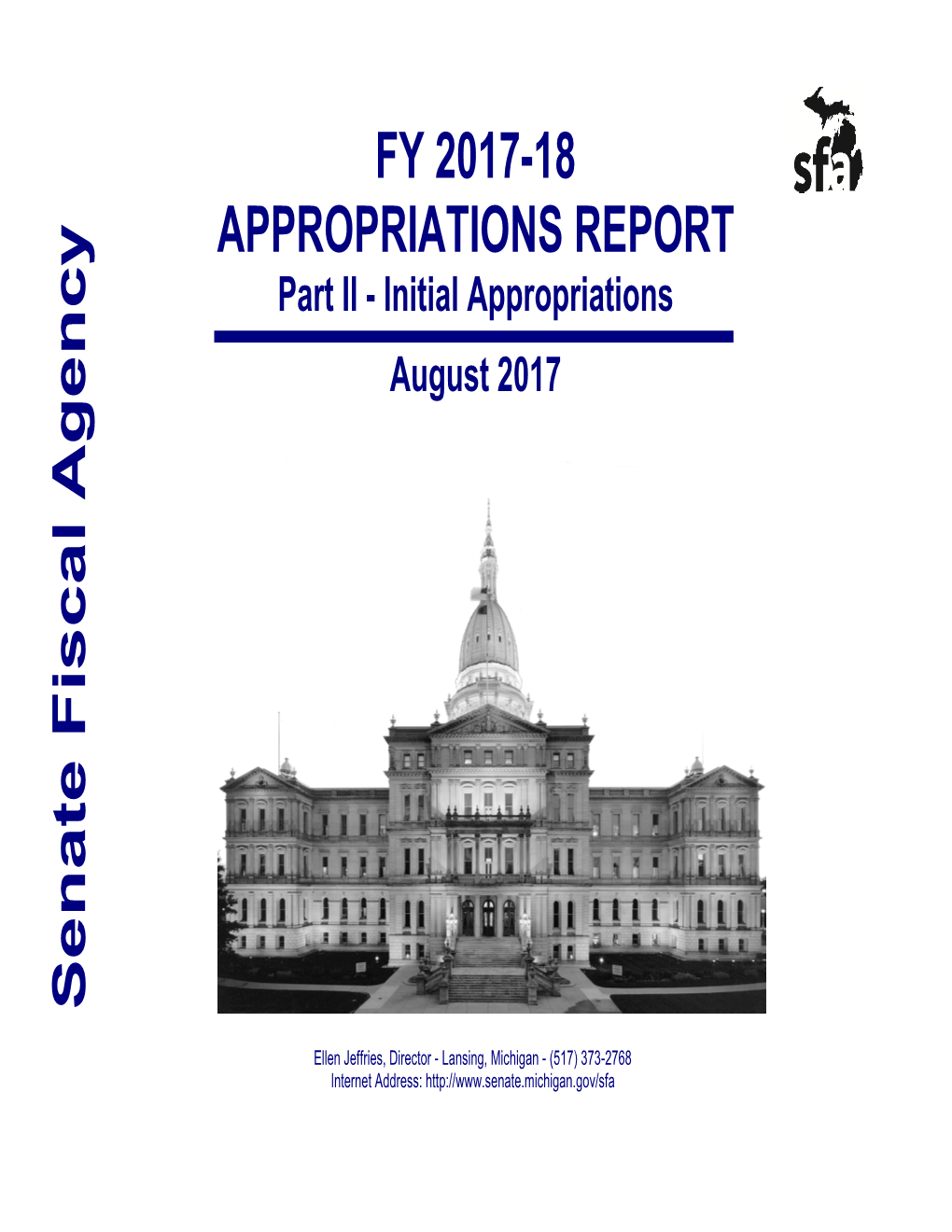 FY 2017-18 APPROPRIATIONS REPORT Part II - Initial Appropriations