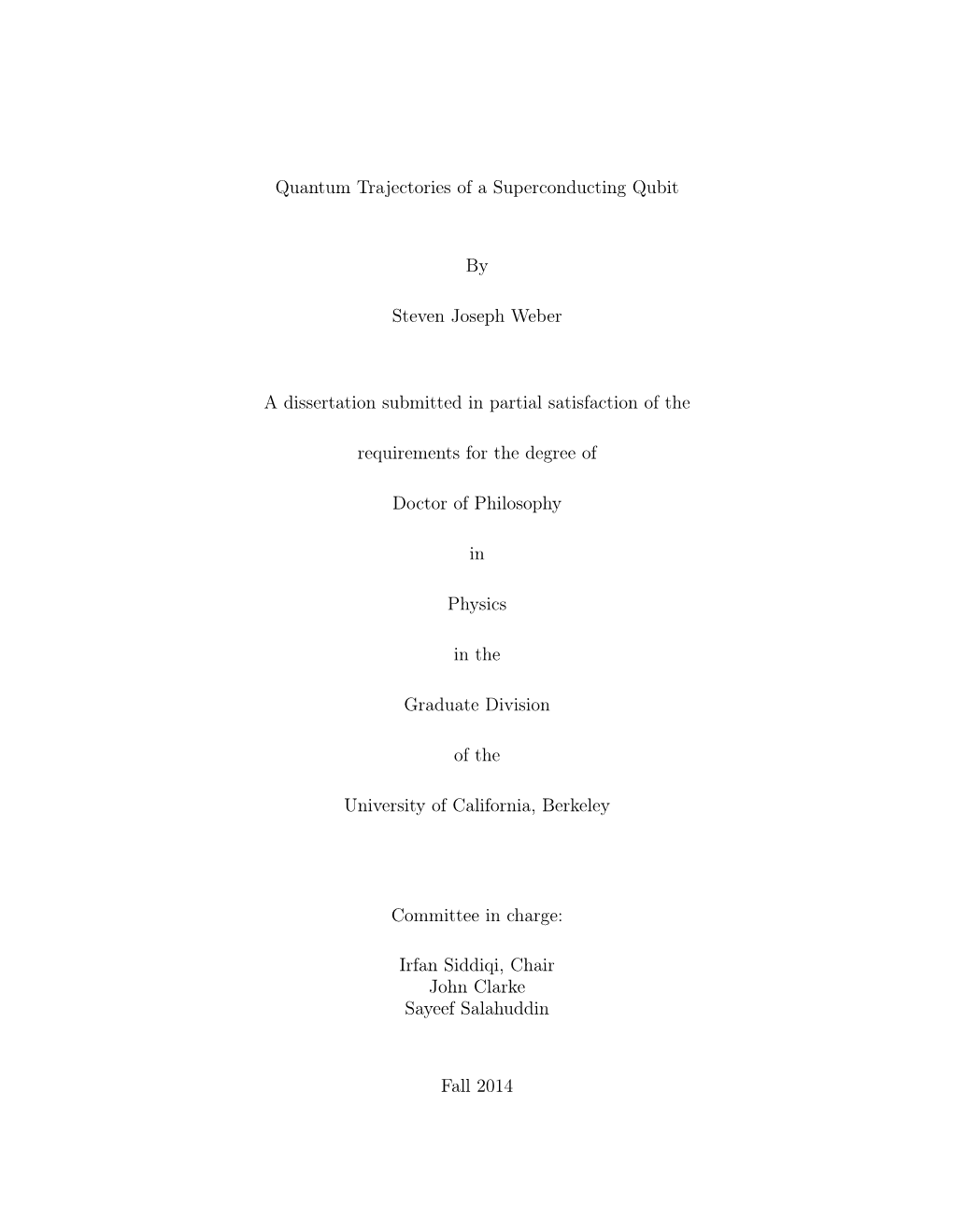 Quantum Trajectories of a Superconducting Qubit