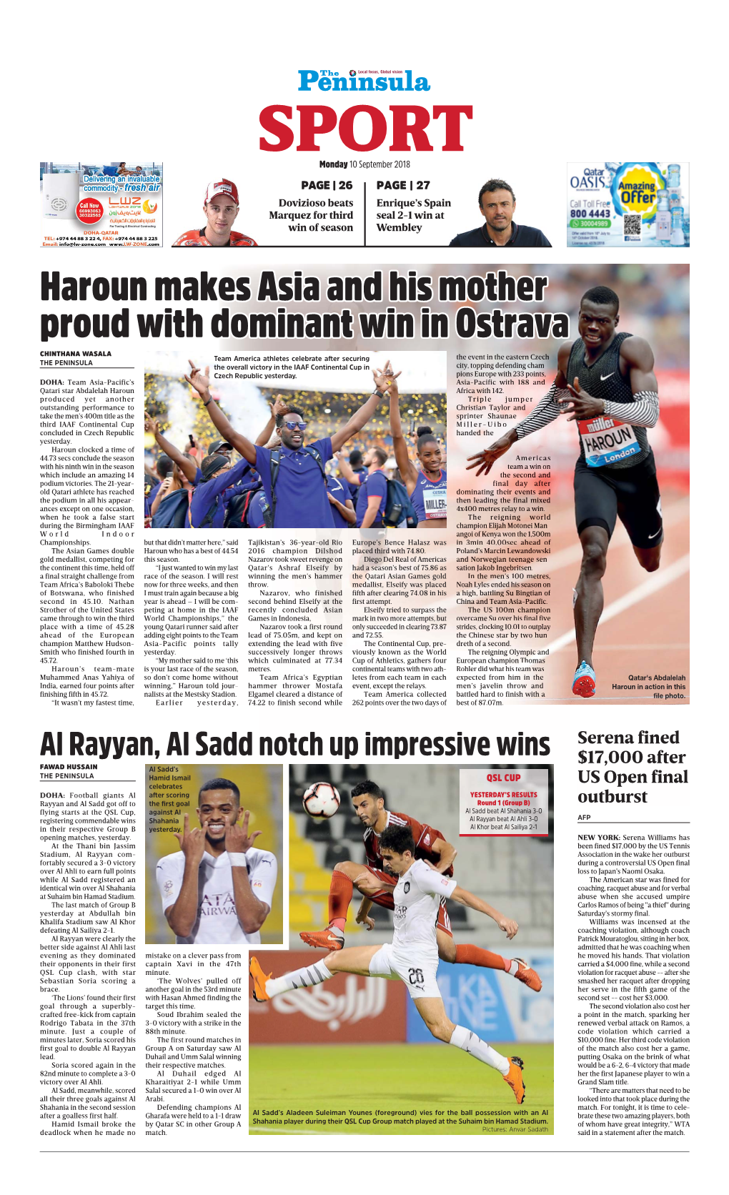 Haroun Makes Asia and His Mother Proud with Dominant Win in Ostrava