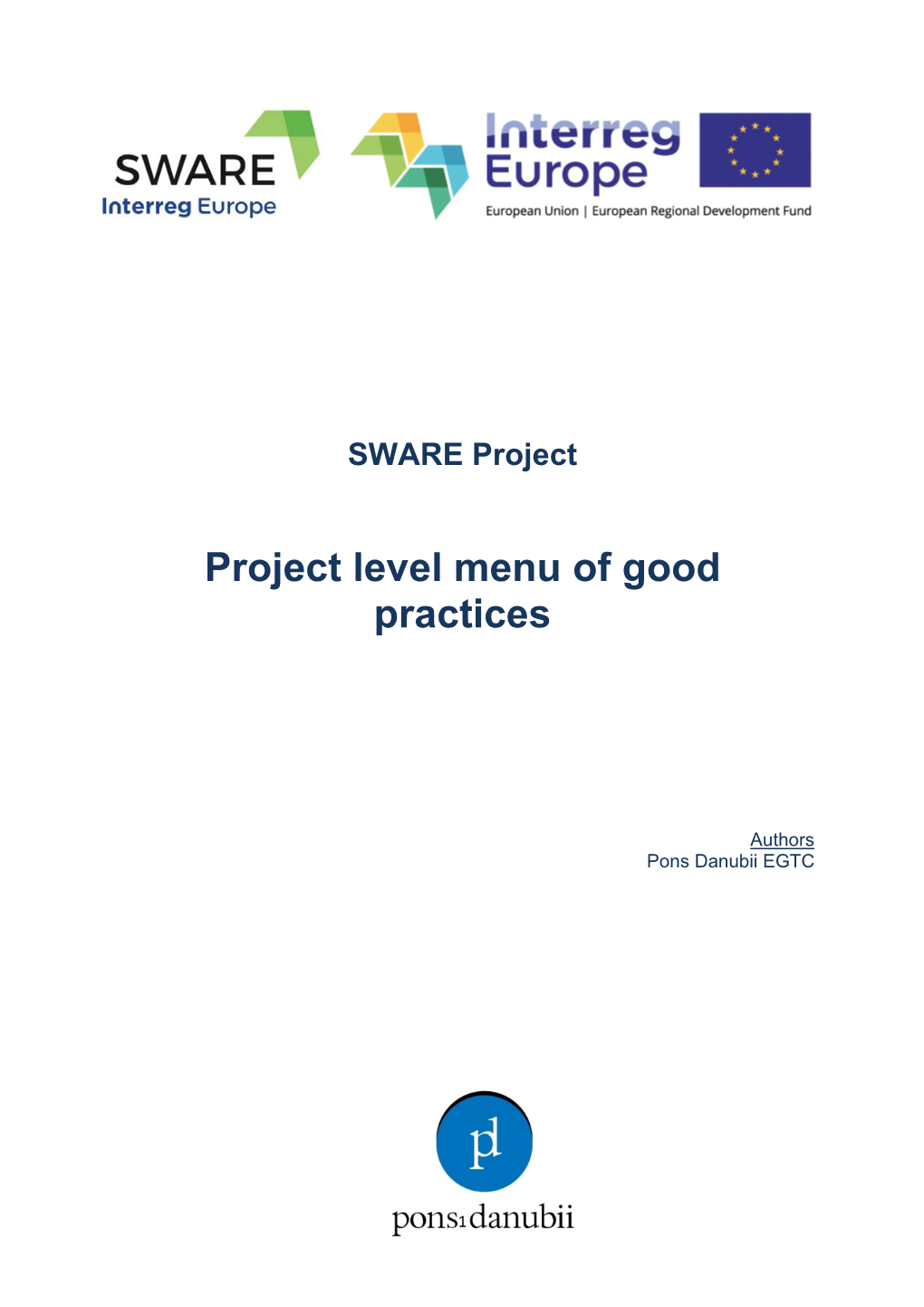 Project Level Menu of Good Practices