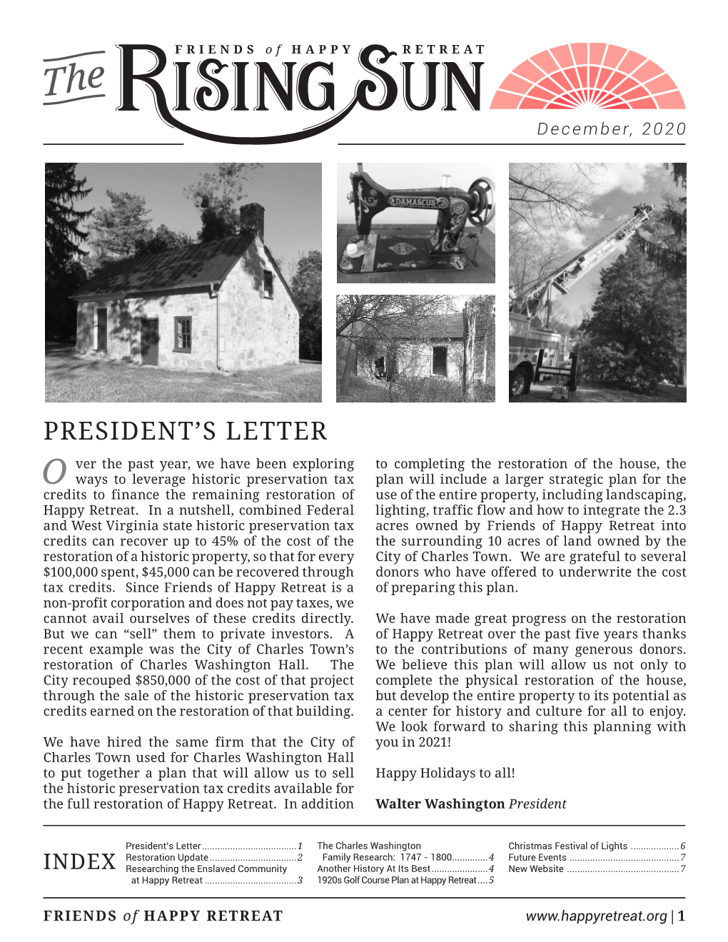 President's Letter