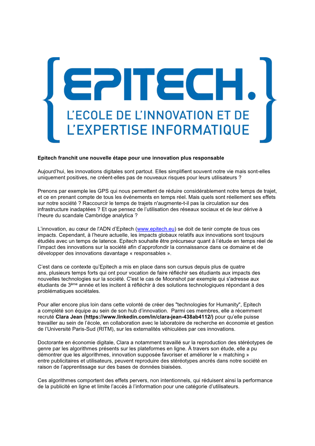 Epitech Franchit Une Nouvelle Étape Pour Une Innovation Plus Responsable