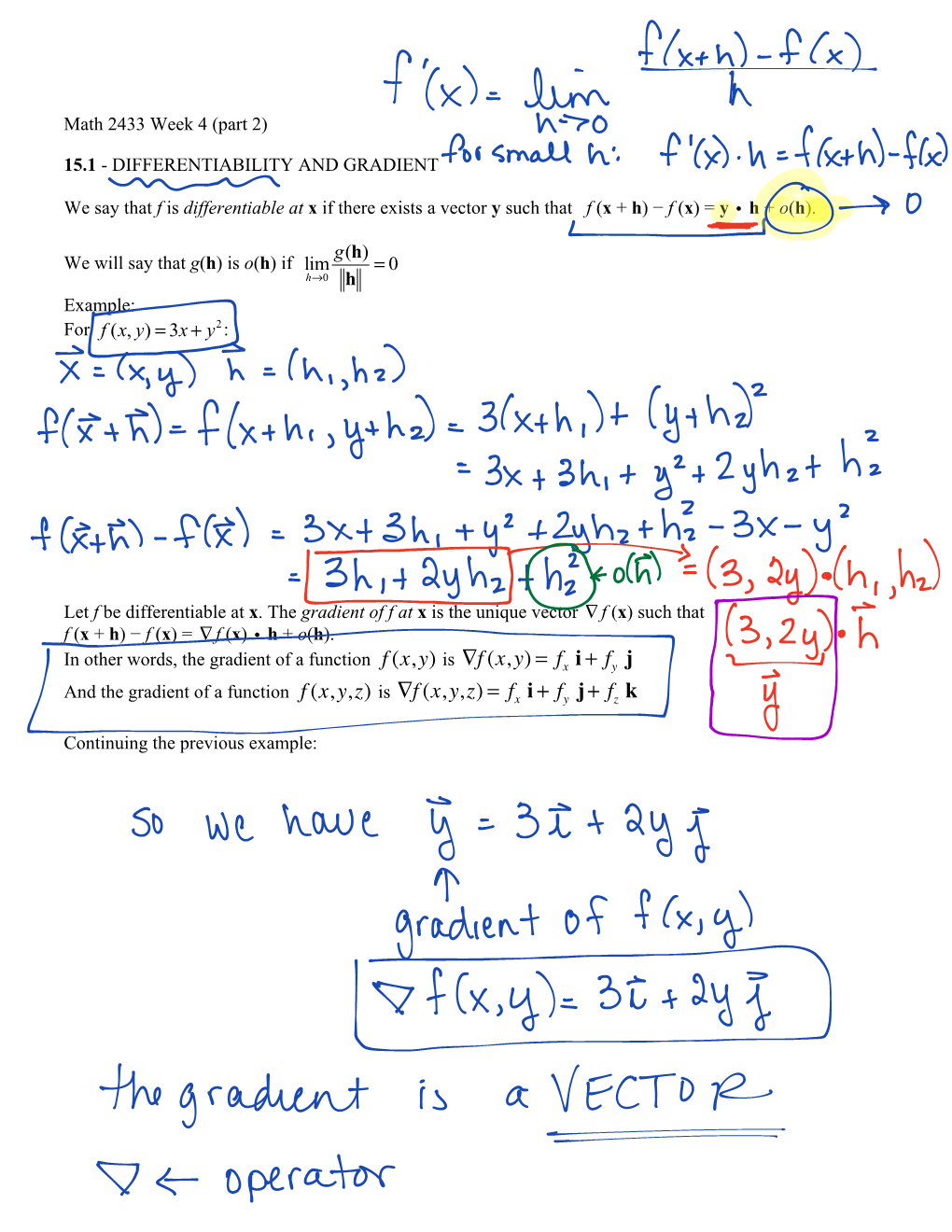 Math 2433 Week 4 (Part 2) 15.1