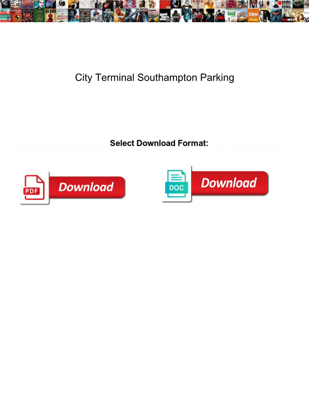 City Terminal Southampton Parking