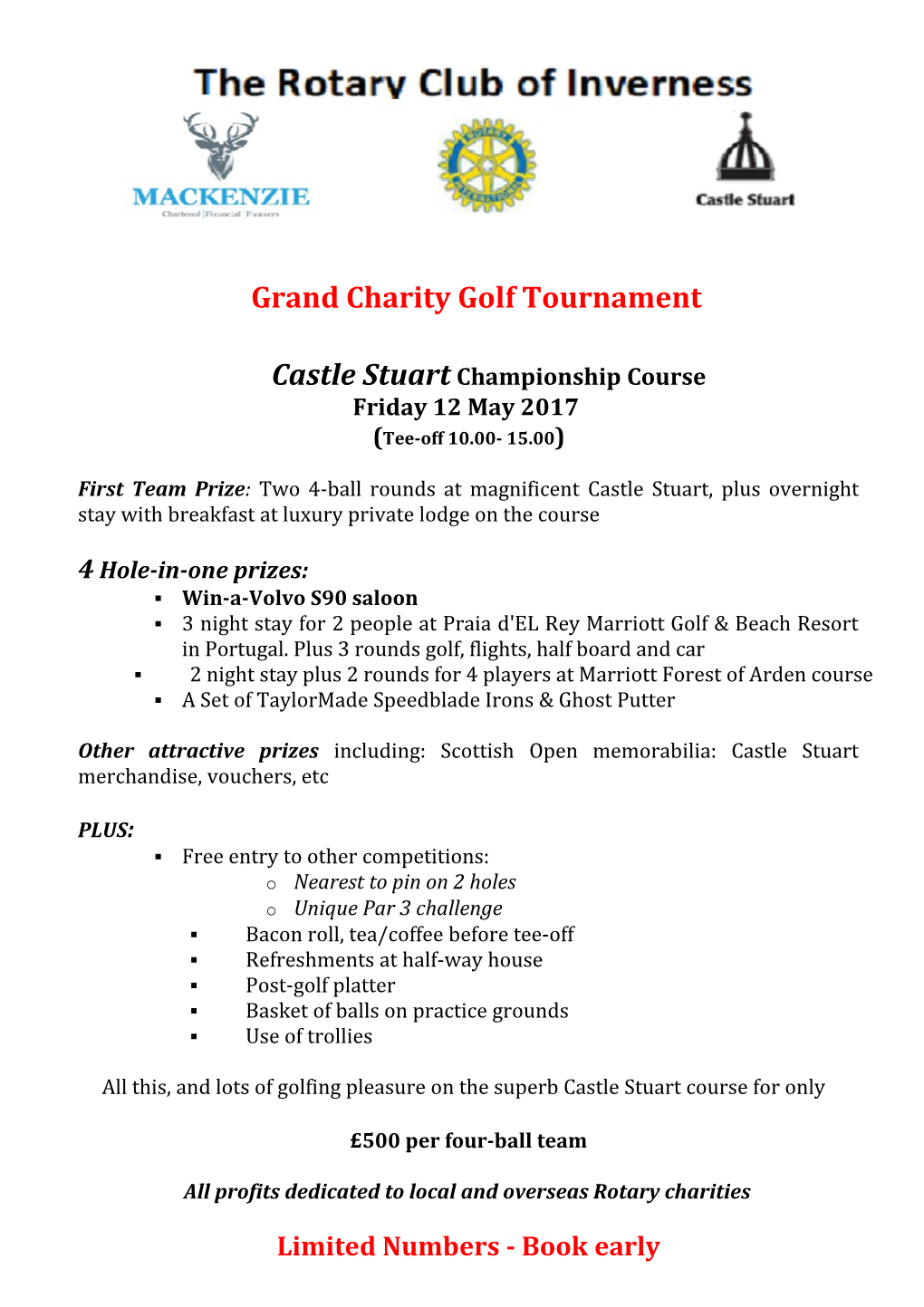 Grand Charity Golf Tournament