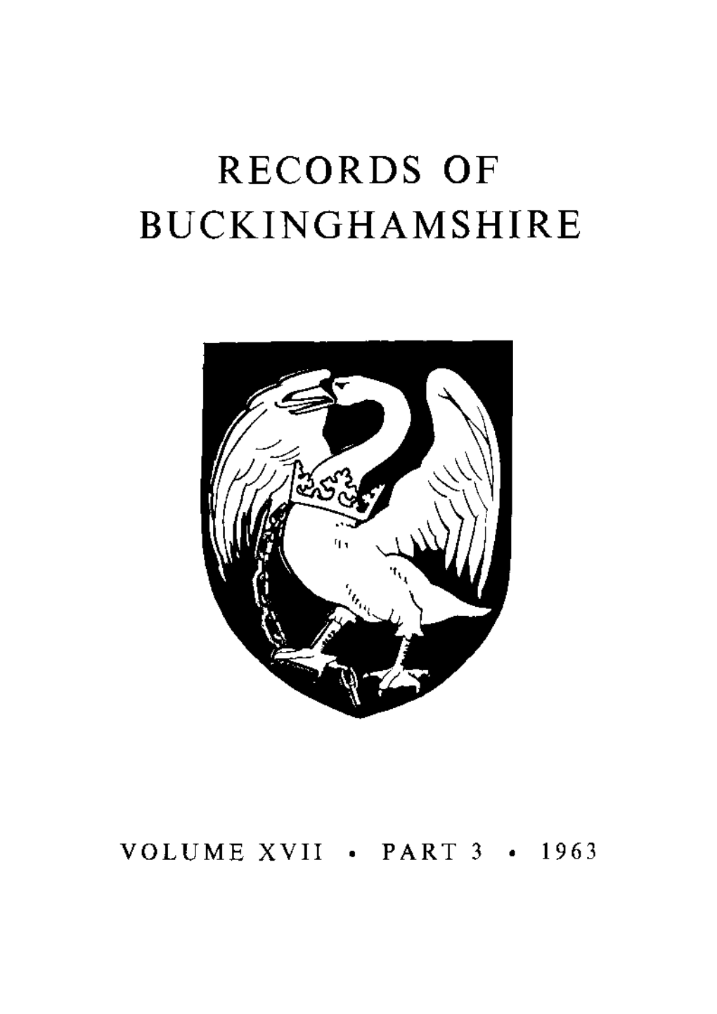 Records of Buckinghamshire