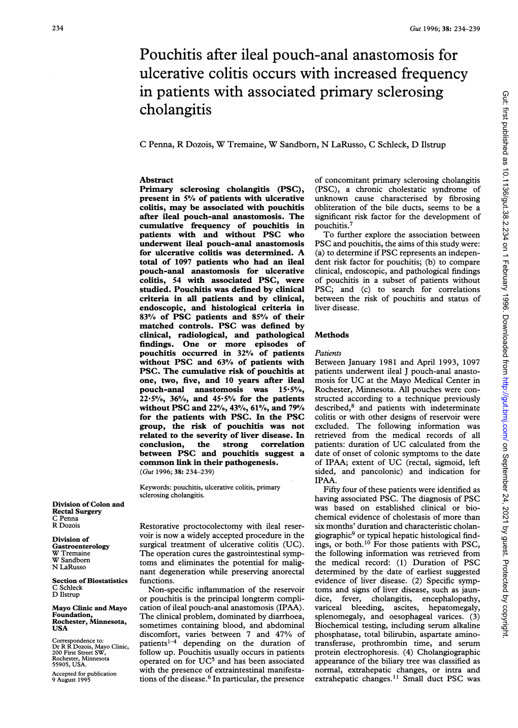 Pouchitis After Ileal Pouch-Anal Anastomosis for Ulcerative Colitis Occurs with Increased Frequency Cholangitis