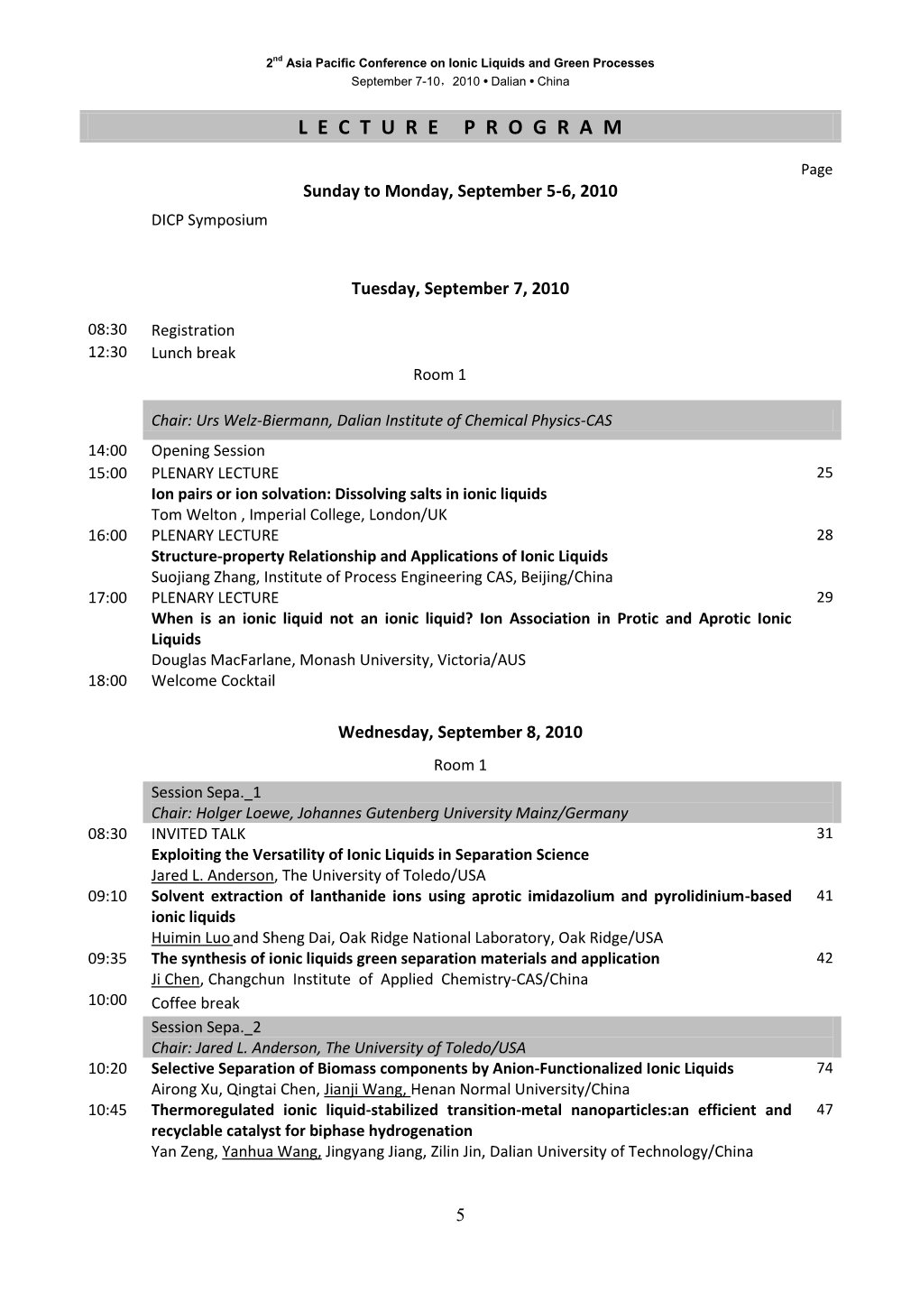 EUCHEM 2008 Abstract Template