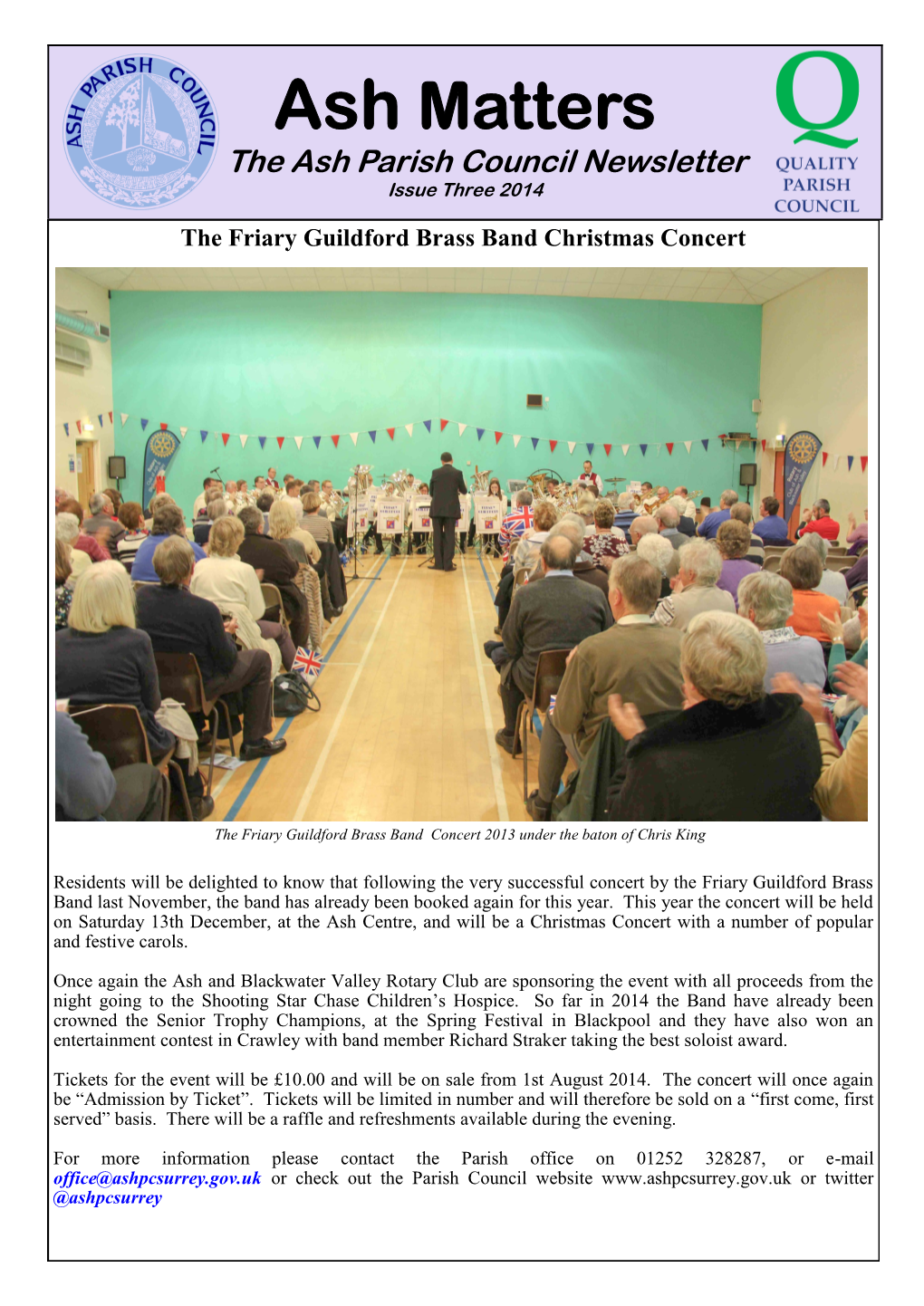 Newsletter Issue 3 – 2014