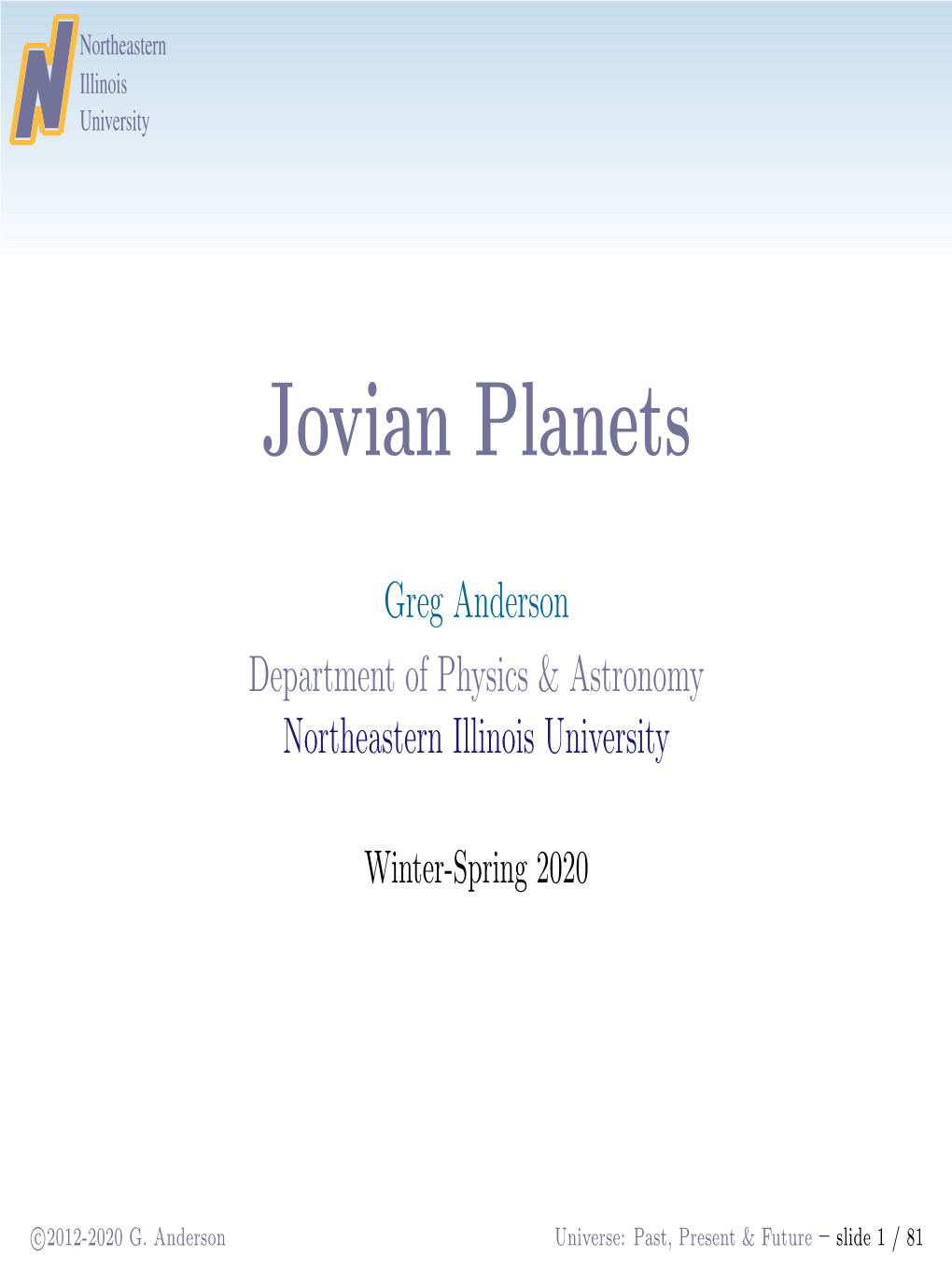 Jovian Planets