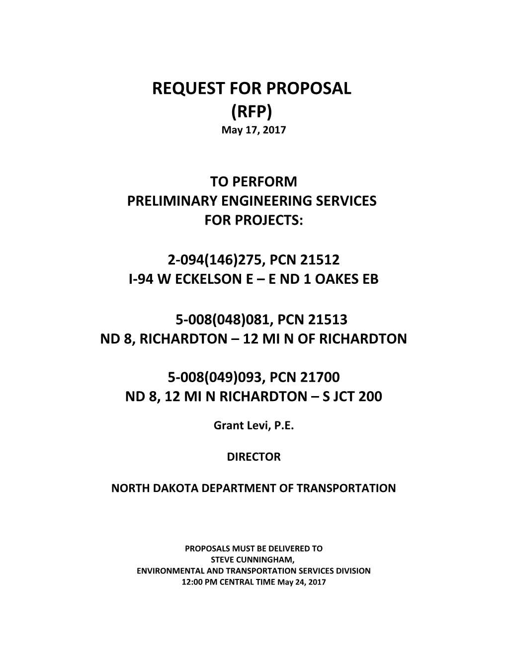 Request for Proposal s27