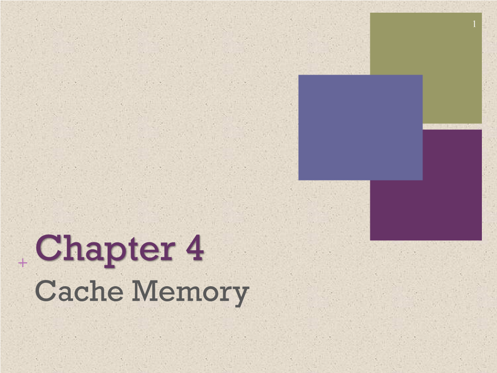 04 Cache Memory