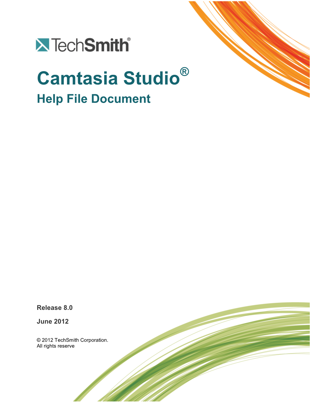 Camtasia Studio 8 Help