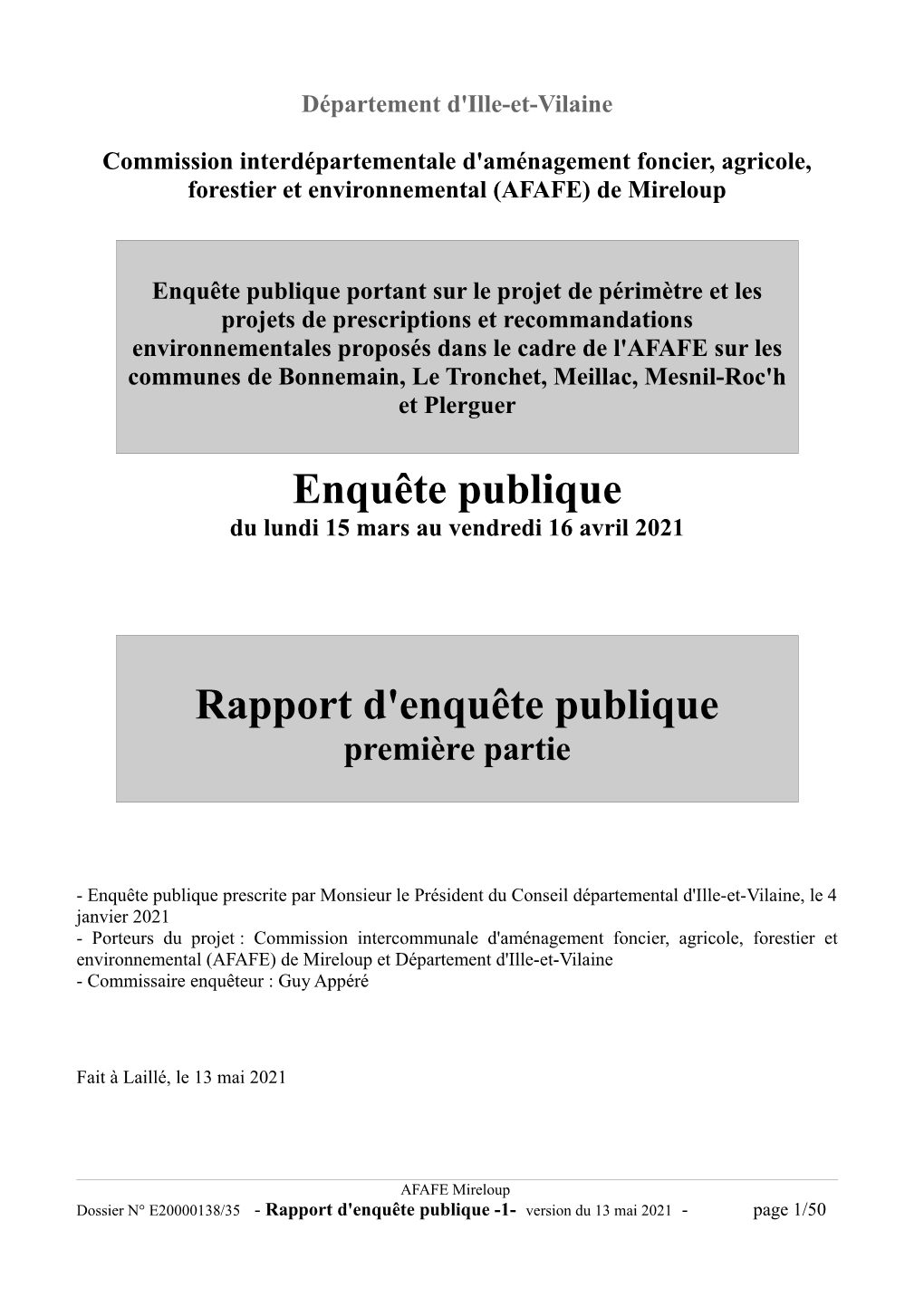 AFAFE Mireloup-Rapport Partie 1