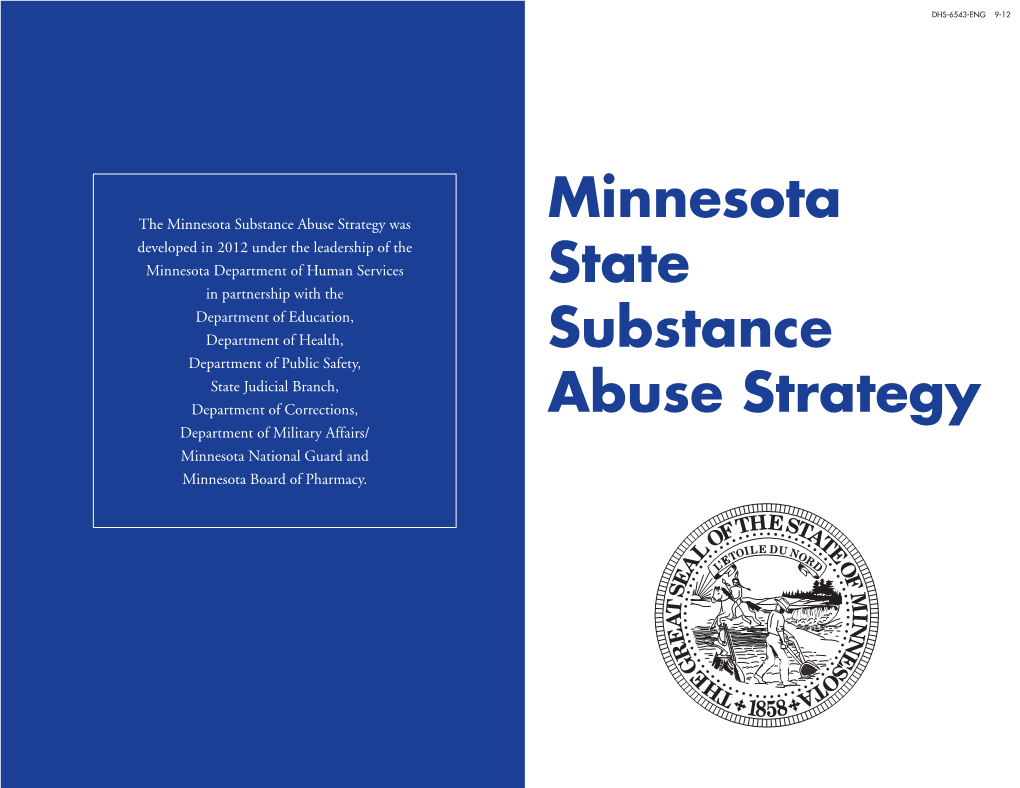 Minnesota State Substance Abuse Strategy