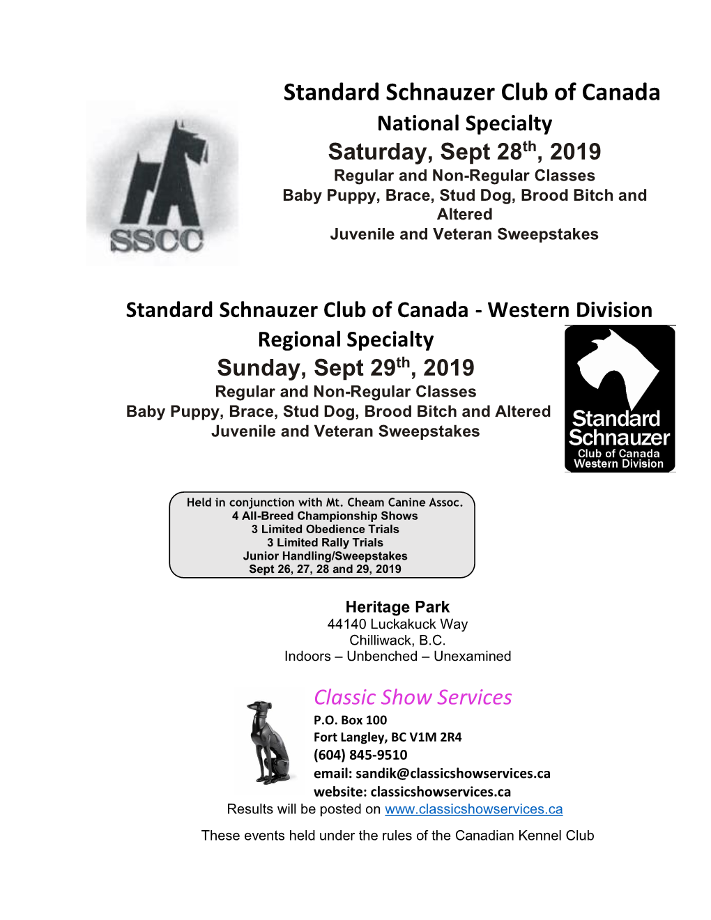 Standard Schnauzer Club of Canada